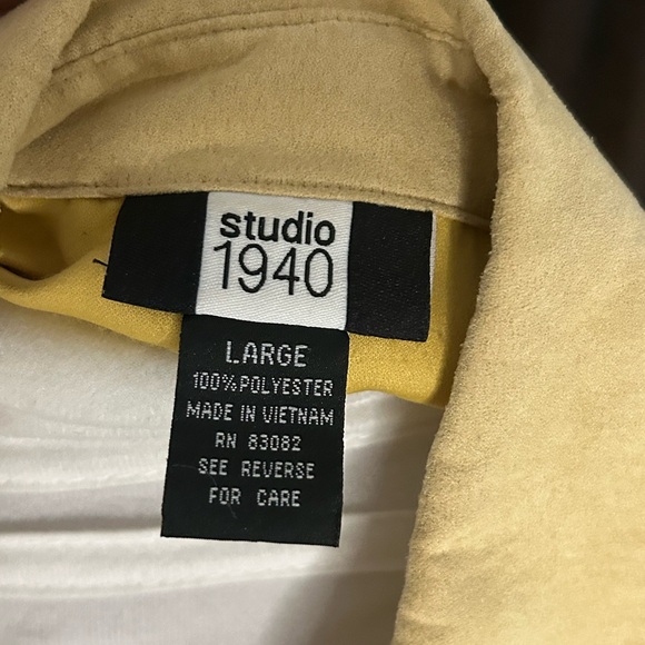 Studio 1940 Button Front Shirt-Size Large - Picture 6 of 7